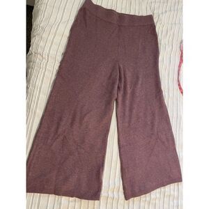 Target Purple Wide Leg Sweater Pants Size Large